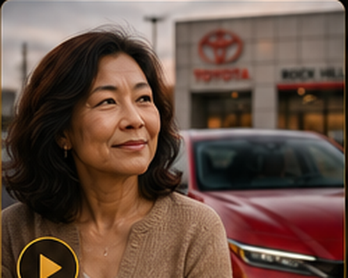 Fictional Denise concept with a ruby red Toyota Crown