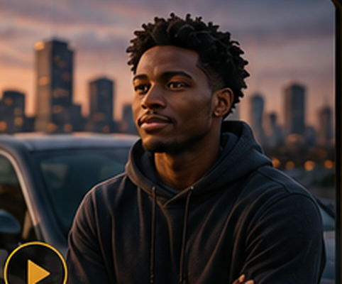 Fictional Jaylen concept in a city setting with a Toyota Camry XSE